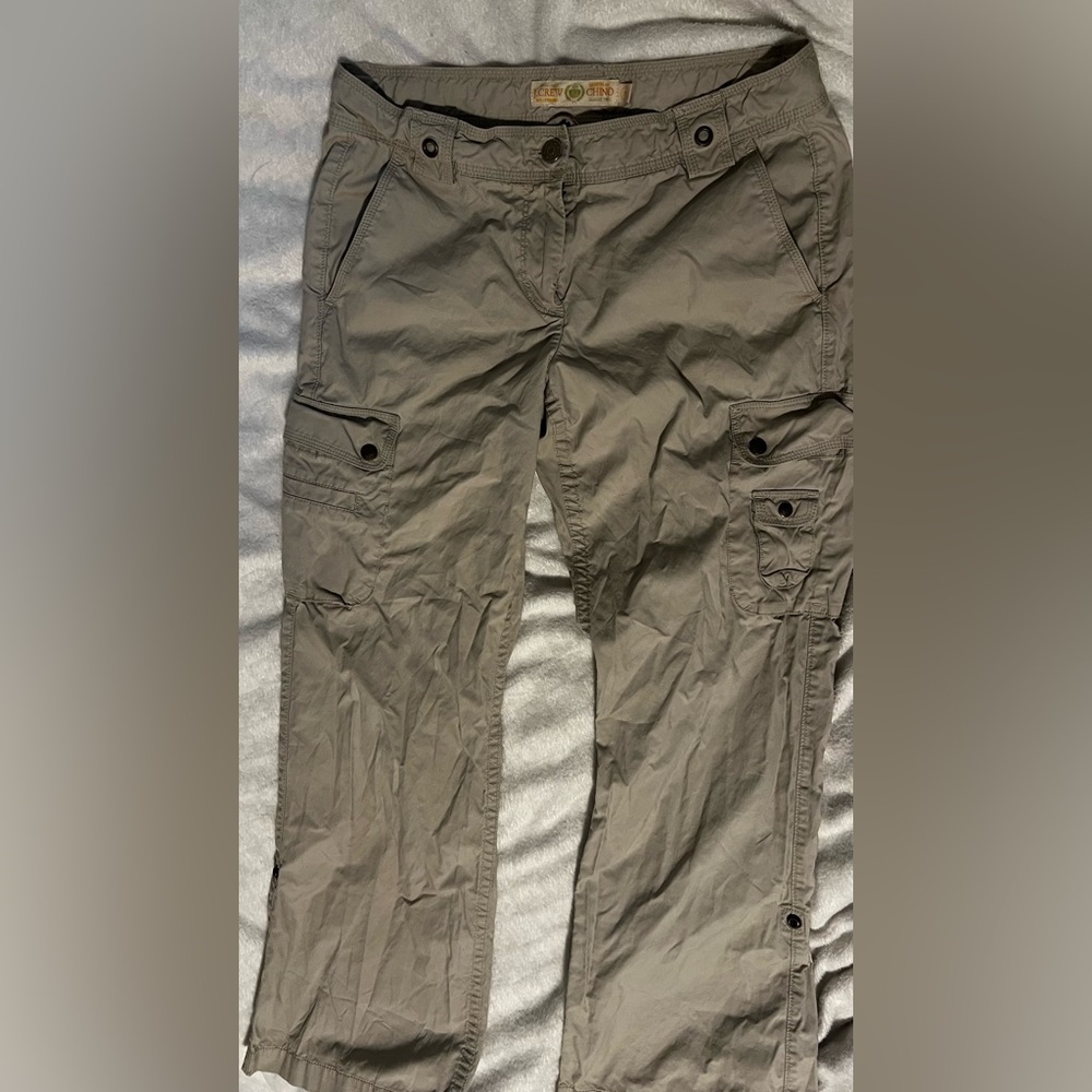 J.Crew Khaki Cargo Pants size 8